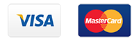 Visa and Mastercard icons