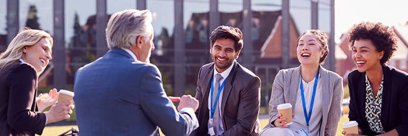 International tax colleagues sharing ideas